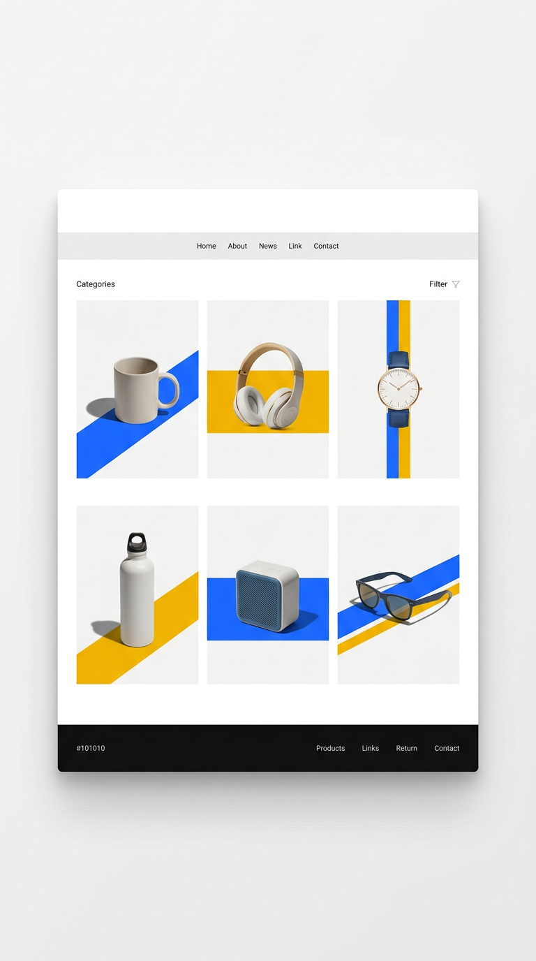 Custom E-Commerce Website Mockup