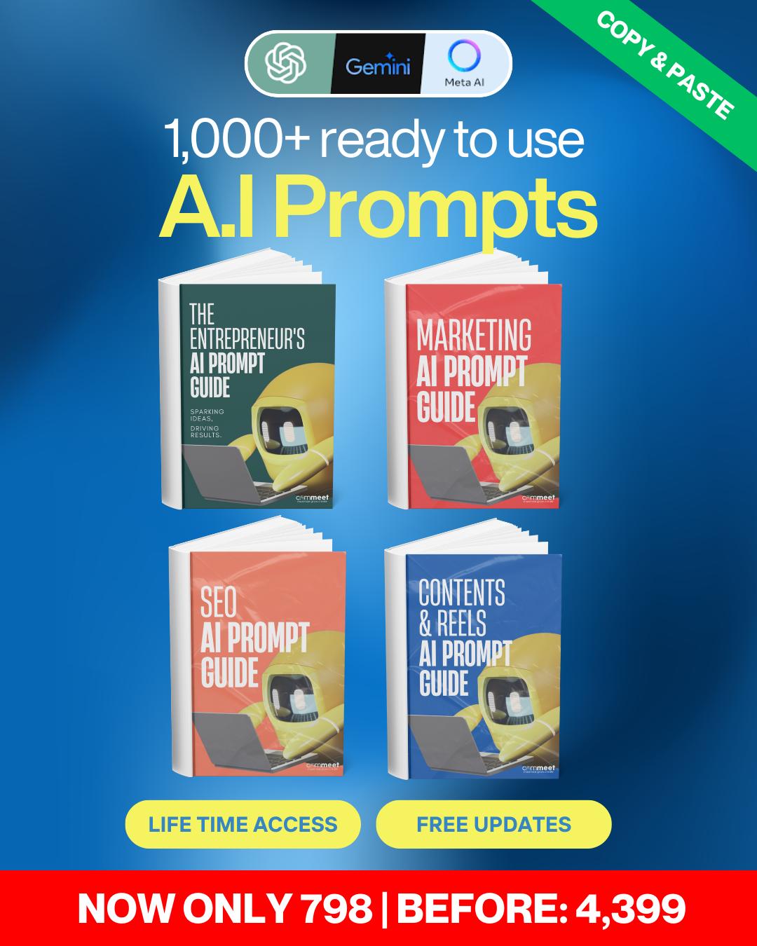 All-In Entrepreneur's Ai Prompt Guide (1,000+ Ready To Use A.I Prompts for Business)